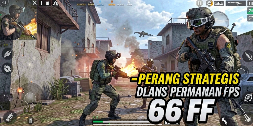 Tampilan screenshot dari gameplay mendebarkan dalam 666FF.