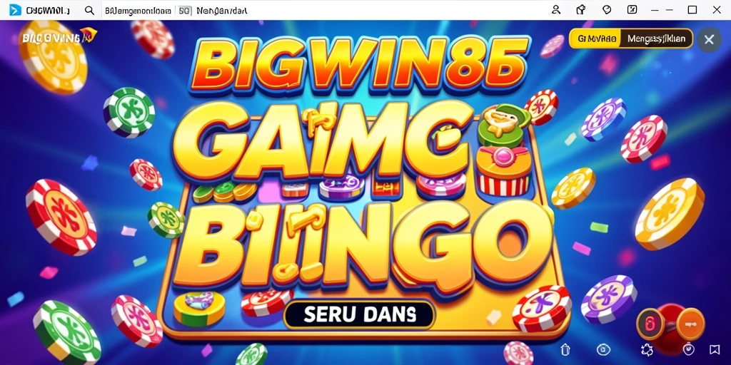 Tangkapan layar utama GAME Bingo yang menampilkan gameplay seru.