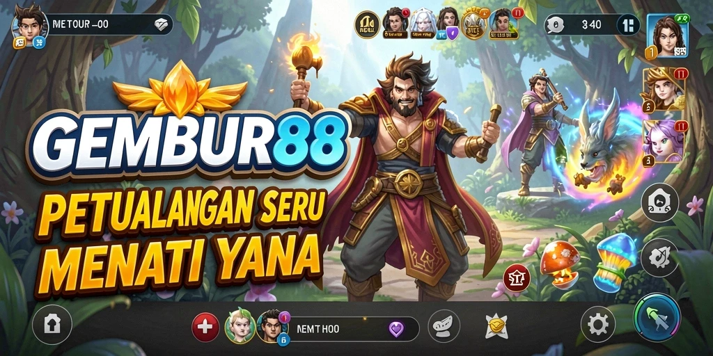 Tampilan gameplay seru dalam GEMBUR88 dengan petualangan yang mendebarkan.