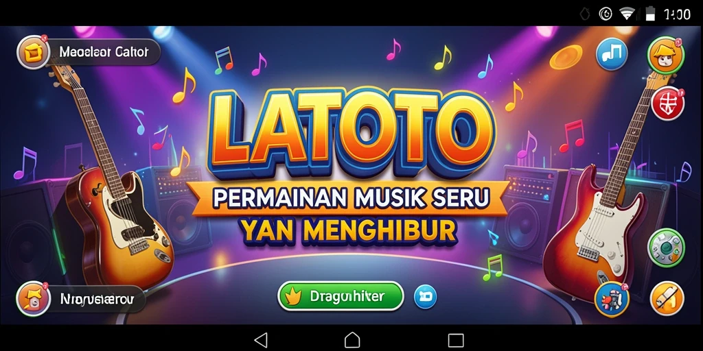 Tampilan screenshot LATOTO yang menampilkan gameplay seru dalam permainan musik.