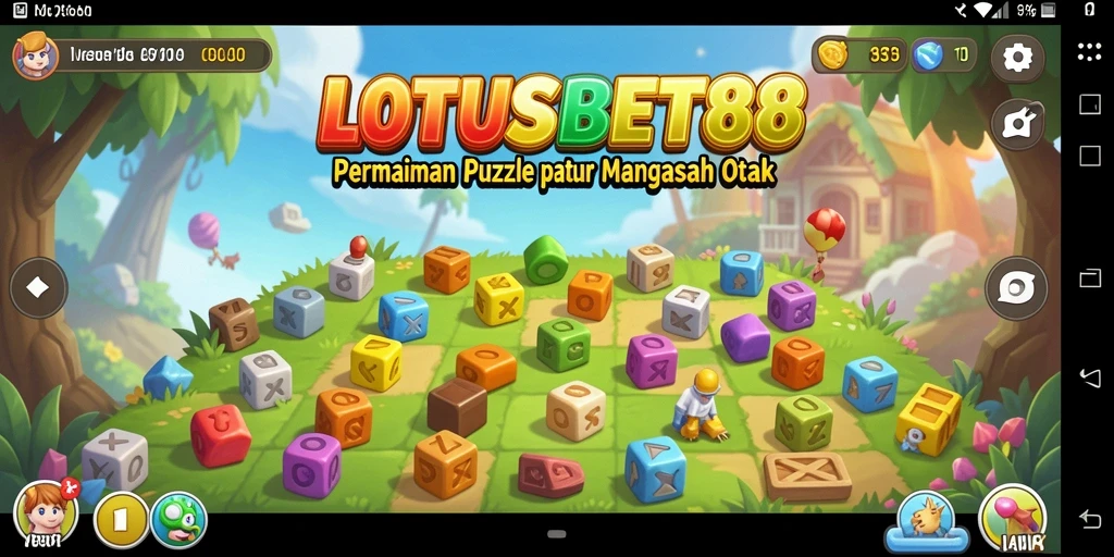 Tampilan gameplay LOTUSBET88 dengan berbagai teka-teki menarik.