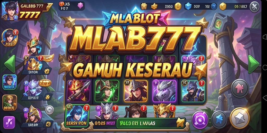 Tangkapan layar menunjukkan keseruan gameplay Slot di MLBB777.