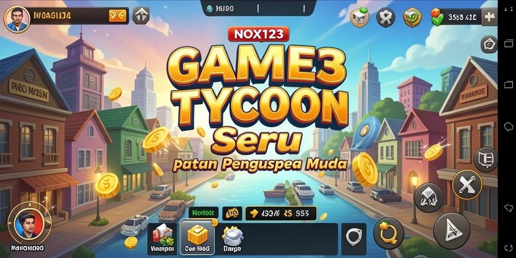 Screenshot gameplay NOX123 yang menampilkan suasana dan tantangan Tycoon.