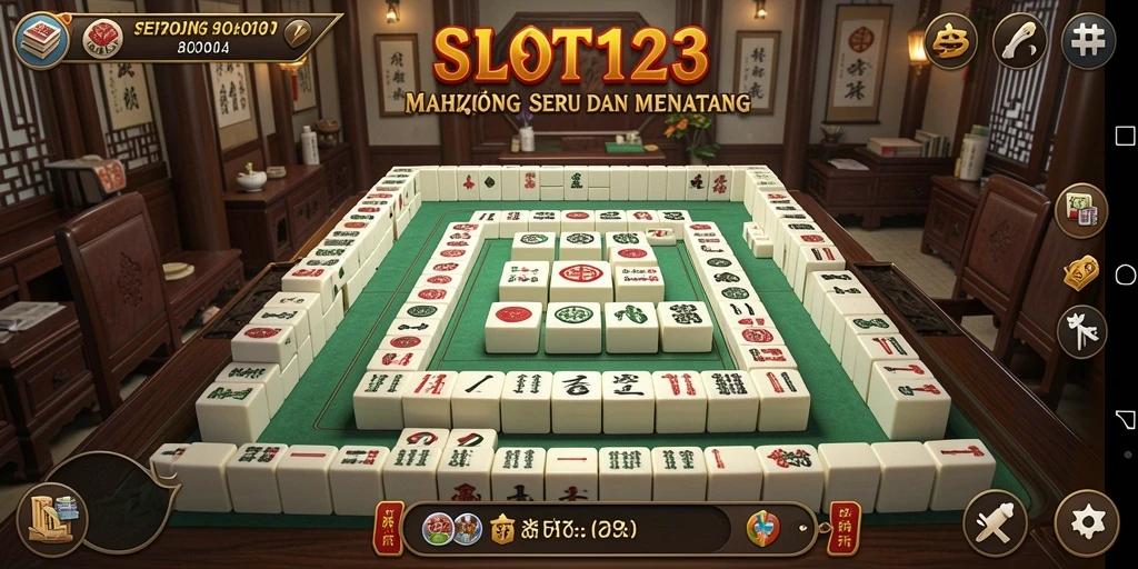 Screenshot gameplay menunjukkan aksi seru dalam permainan Mahjong.